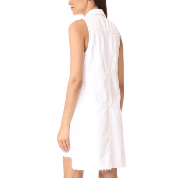 7 For All Mankind Sleeveless Dress With Step Hem M - Picture 2 of 6